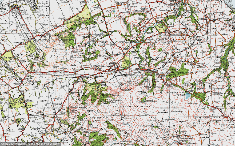 Old Map of Guisborough, 1925 in 1925