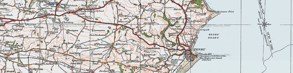 Old map of Astridge in 1922