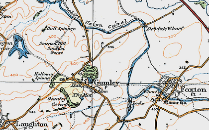 Old map of Gumley in 1920