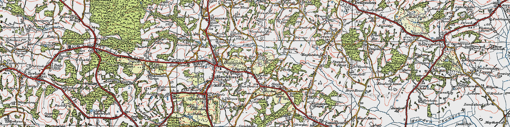 Old map of Gun Green in 1921