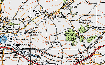 Old map of Gundleton in 1919