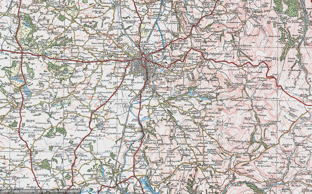 Old Map of Gurnett, 1923 in 1923
