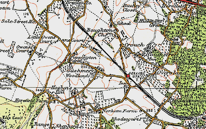 Old map of Brookes Croft in 1921