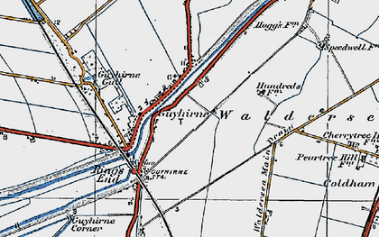 Old map of Guyhirn in 1922