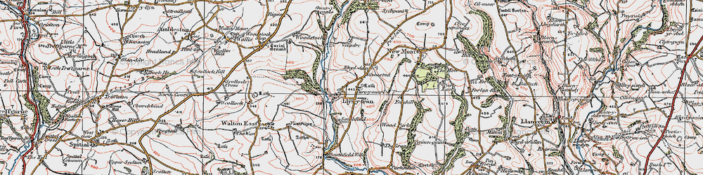 Old map of Gwastad in 1922