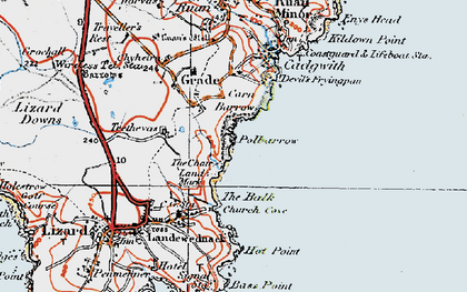 Old map of Gwavas in 1919