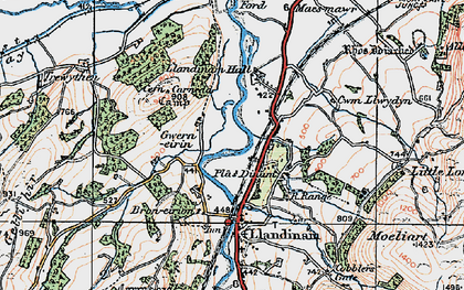 Old map of Gwerneirin in 1921