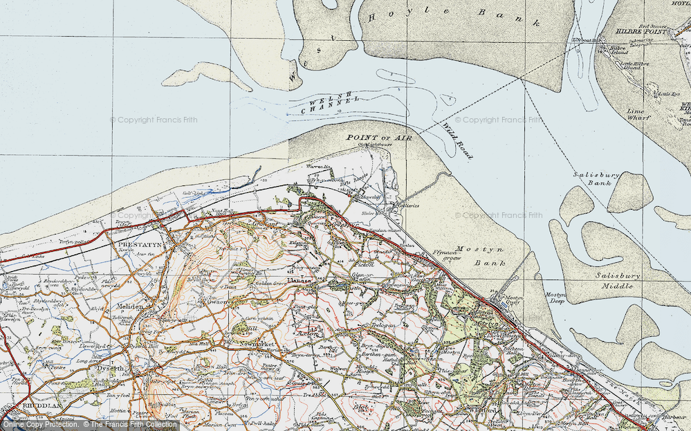 Old Map of Gwespyr, 1924 in 1924