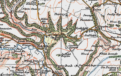 Old map of Wrench Green in 1925