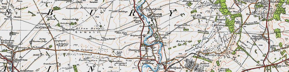 Old map of Hackthorn in 1919