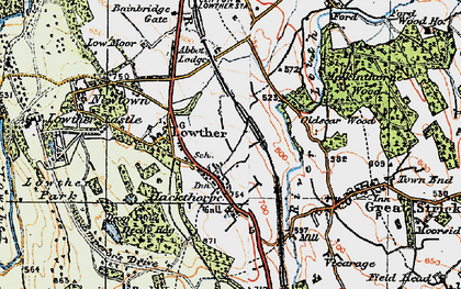 Old map of Abbott Lodge in 1925
