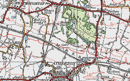 Old map of Hag Fold in 1924