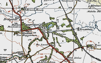 Old map of Haggerston in 1926