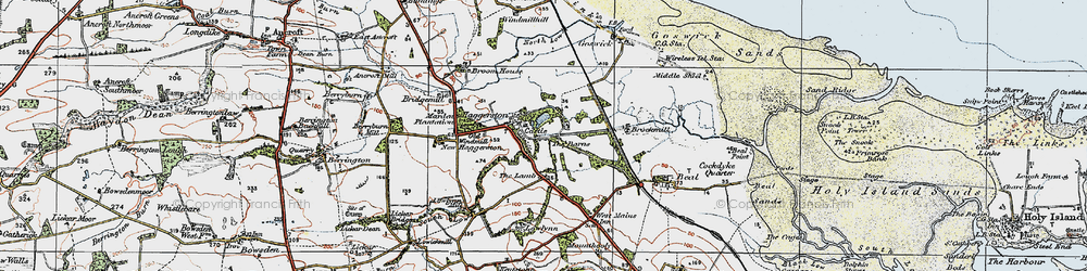 Old map of Haggerston in 1926