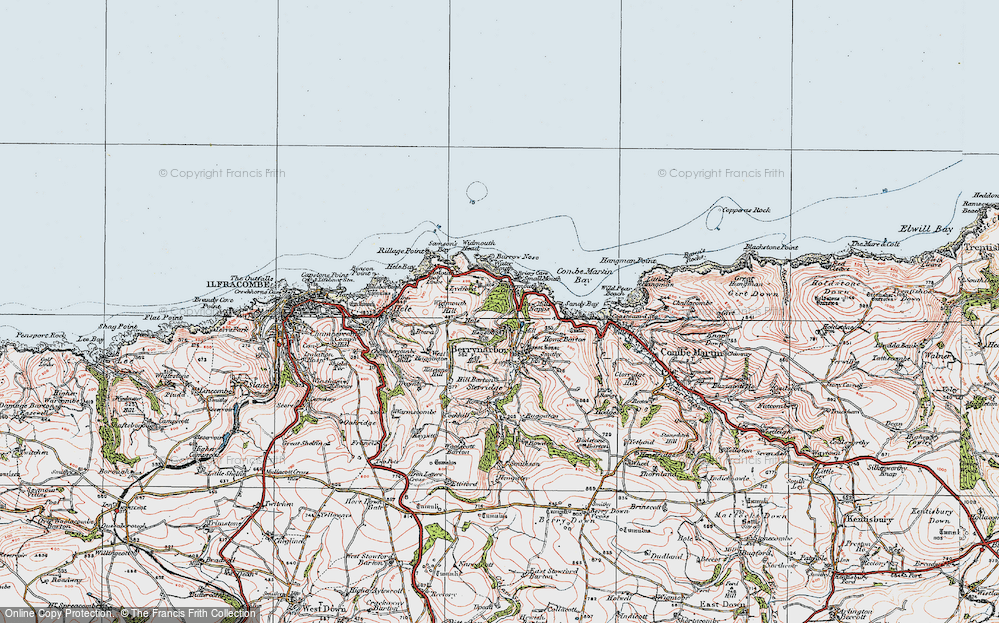 Old Map of Hagginton Hill, 1919 in 1919