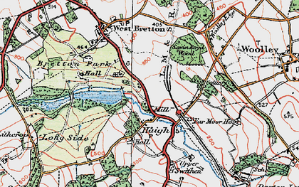Old map of Haigh in 1924
