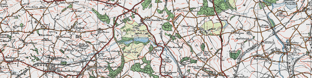 Old map of Haigh in 1924