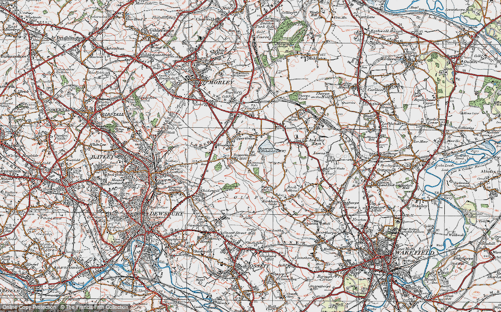Old Map of Haigh Moor, 1925 in 1925