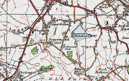 Old map of Ardsley Resr in 1925