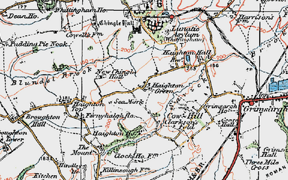 Old map of Haighton Green in 1924