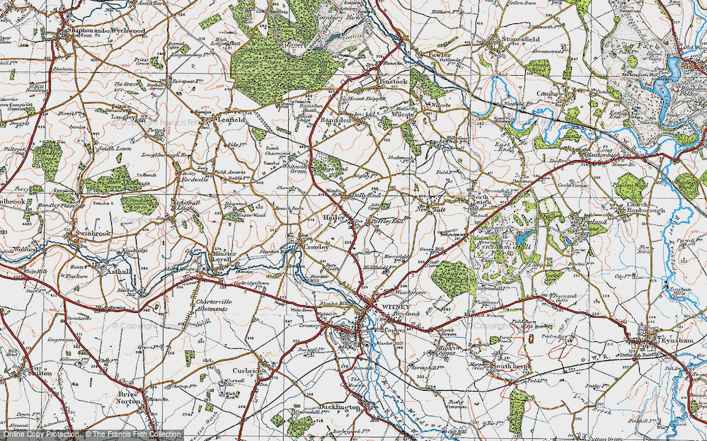 Old Map of Hailey, 1919 in 1919