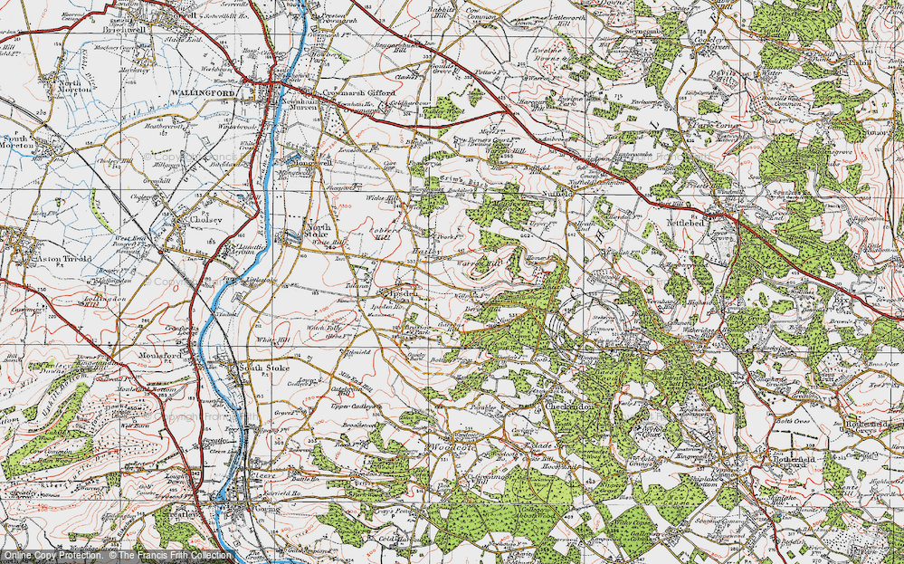 Historic Ordnance Survey Map of Hailey, 1919 - Francis Frith