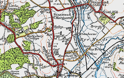 Old map of Hailey in 1919