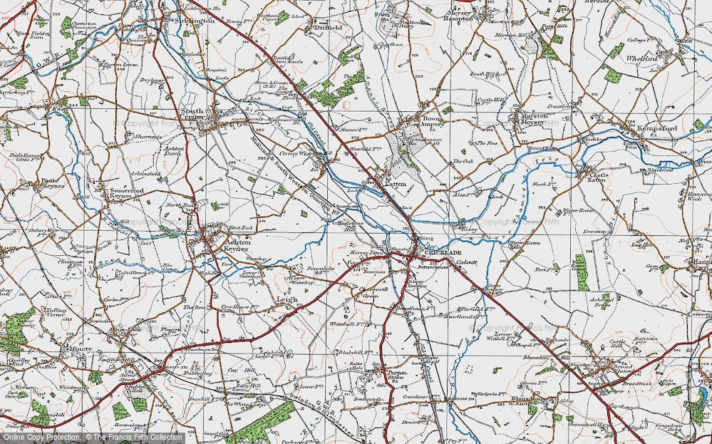 Old Map of Hailstone Hill, 1919 in 1919