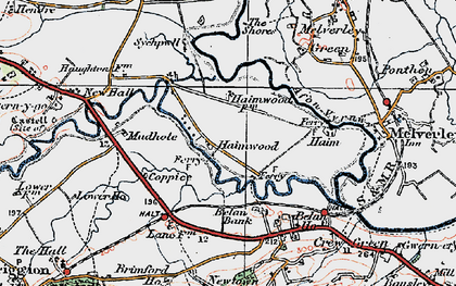 Old map of Haimwood in 1921