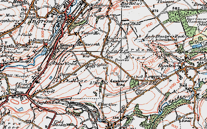 Old map of Hainworth in 1925
