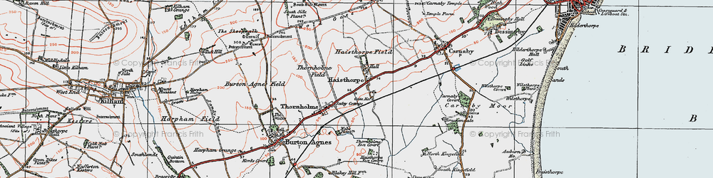 Old map of Haisthorpe in 1924
