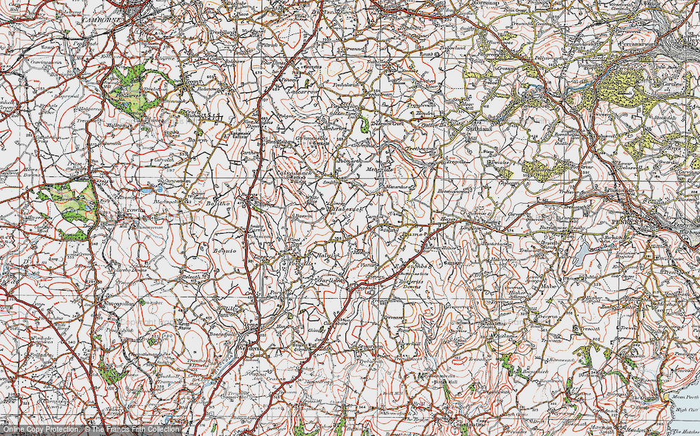 Old Map of Halabezack, 1919 in 1919