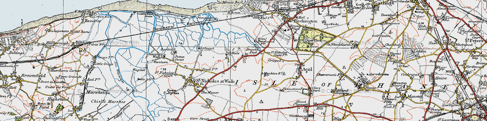 Old map of Hale in 1920