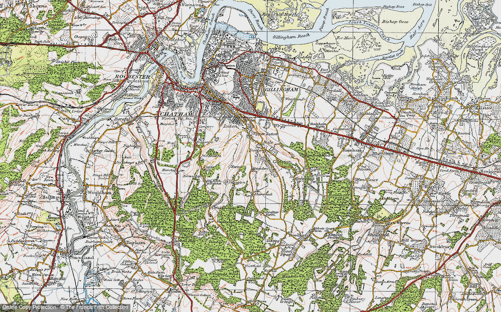 Old Map of Hale, 1921 in 1921