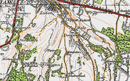 Old map of Hale in 1921