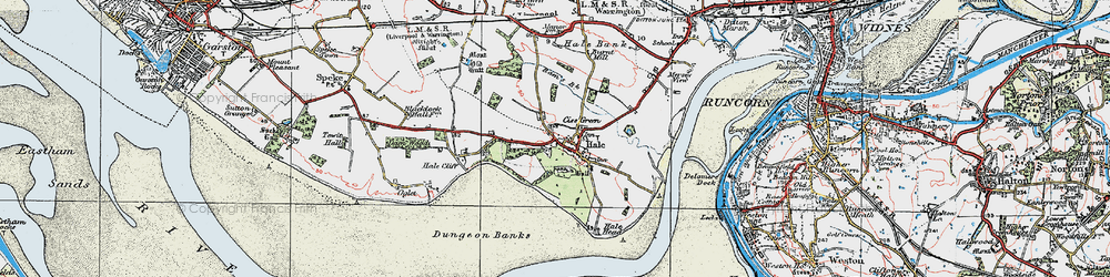 Old map of Hale in 1924