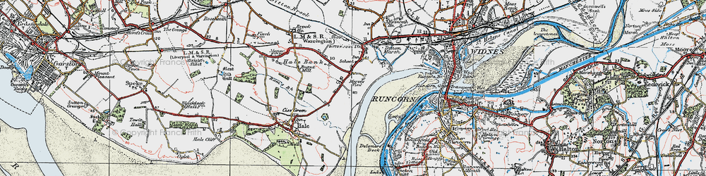 Old map of Hale Bank in 1924