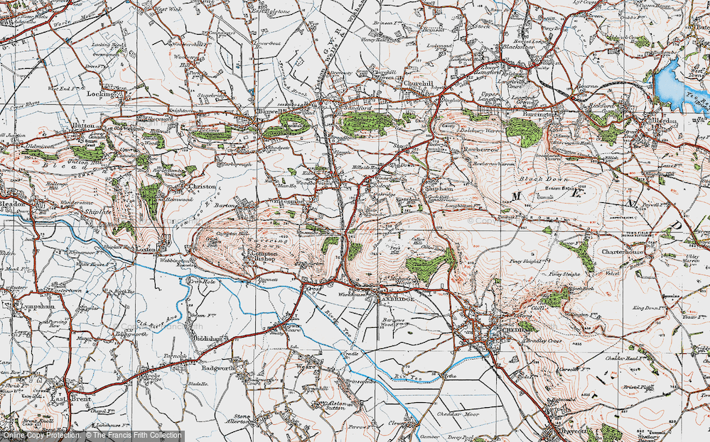 Old Map of Hale Coombe, 1919 in 1919