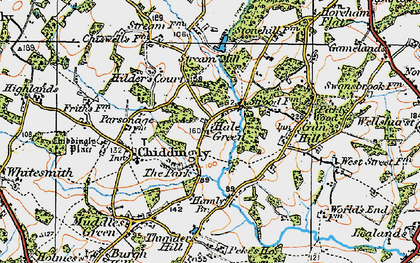 Old map of Hale Green in 1920