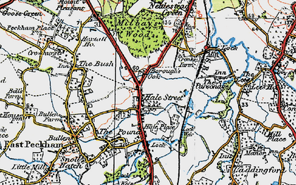 Old map of Hale Street in 1920