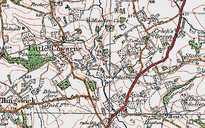Old map of Hales Bank in 1920