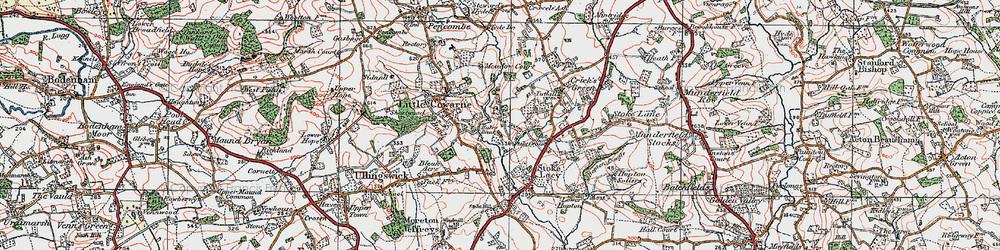 Old map of Hales Bank in 1920