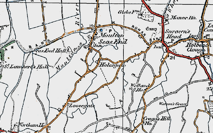 Old map of Halesgate in 1922
