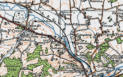 Old map of Half Moon Village in 1919