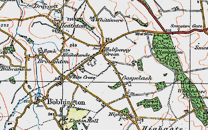 Old map of Blakelands in 1921