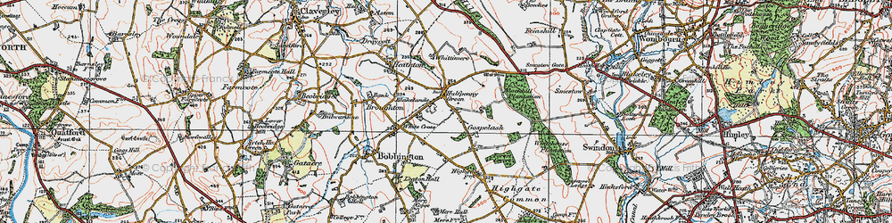 Old map of Blakelands in 1921