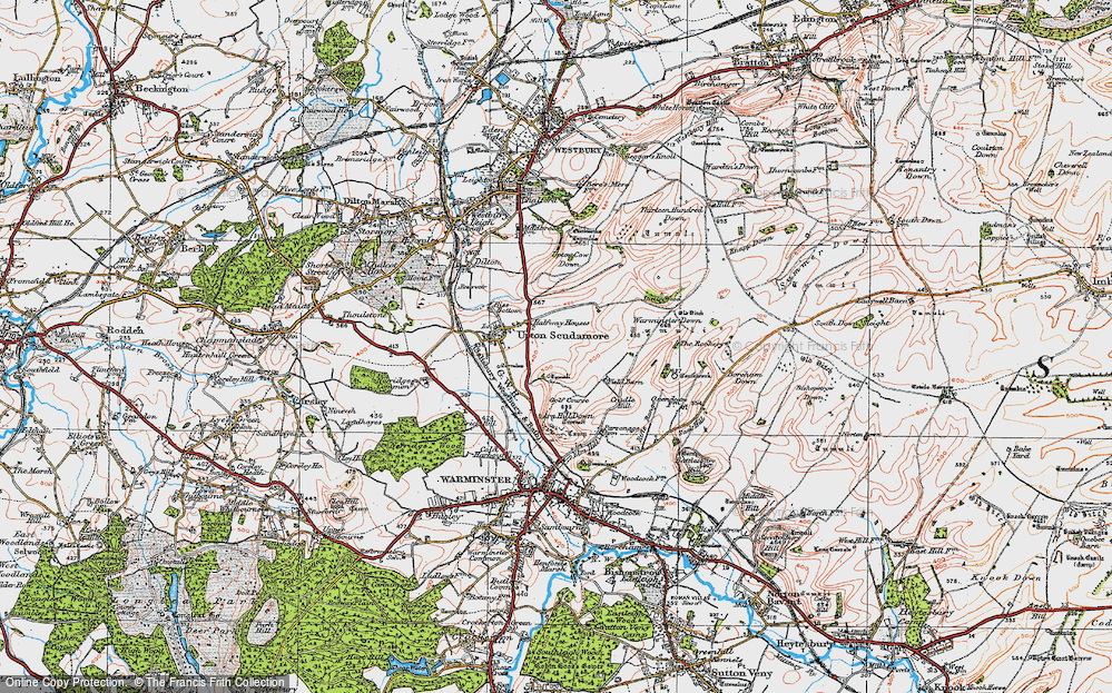 Old Map of Halfway, 1919 in 1919