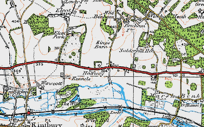 Old map of Halfway in 1919