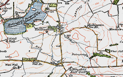 Old map of Bingfield East Quarter in 1925