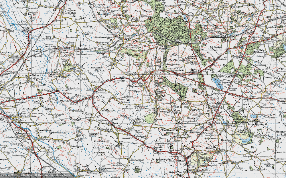 Old Map of Hallowsgate, 1923 in 1923